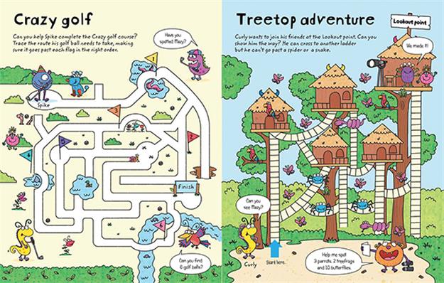 Wipe-Clean Monster Mazes