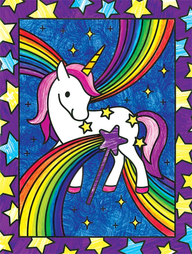 Stained Glass Unicorns