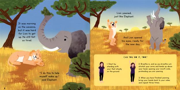 Yoga Animals on the Savanna