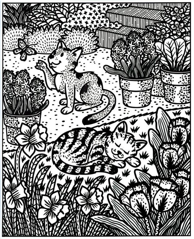 Garden Magic Painting Book