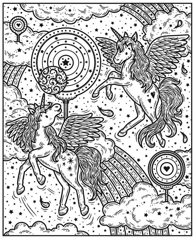 Unicorn World Magic Painting Book