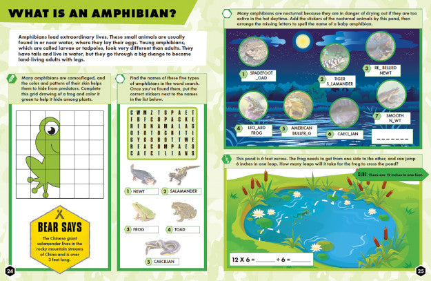 Reptiles & Amphibians Activity Book