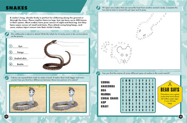 Reptiles & Amphibians Activity Book